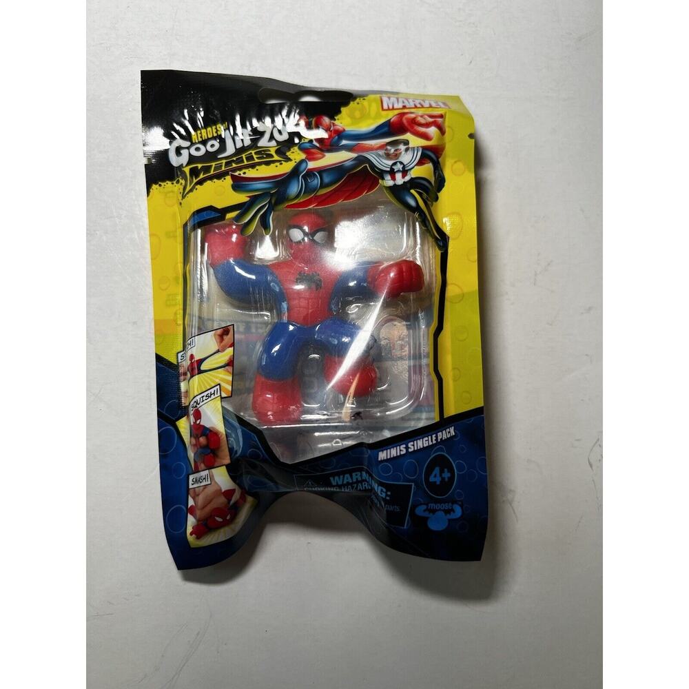 Heroes of Goo Jit Zu Minis Spiderman Spider-man Marvel Stretchy Toy NEW NIP